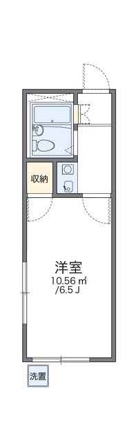 レオパレス矢田第３ 間取り図