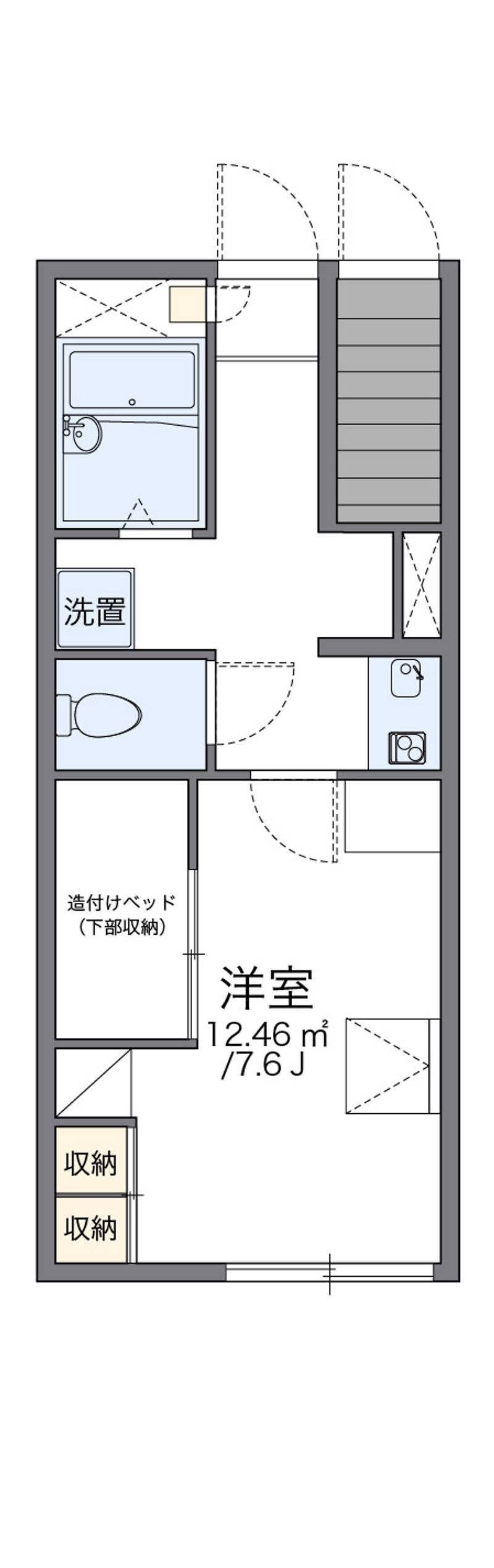 レオパレスフェンテ 間取図