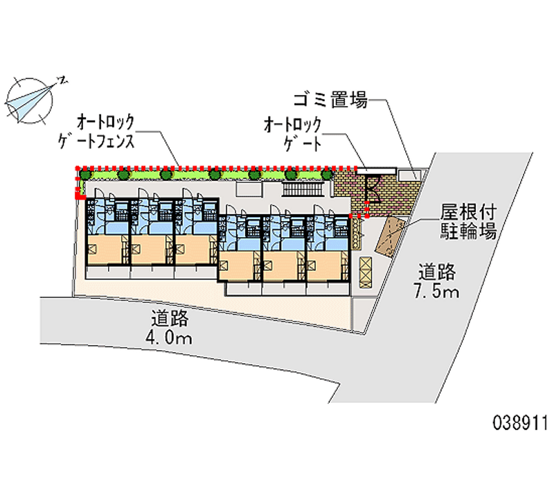 レオパレスだるま 区画図