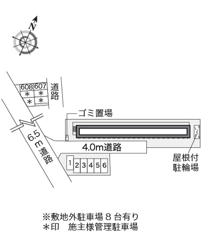 レオパレスコメットⅡ 配置図