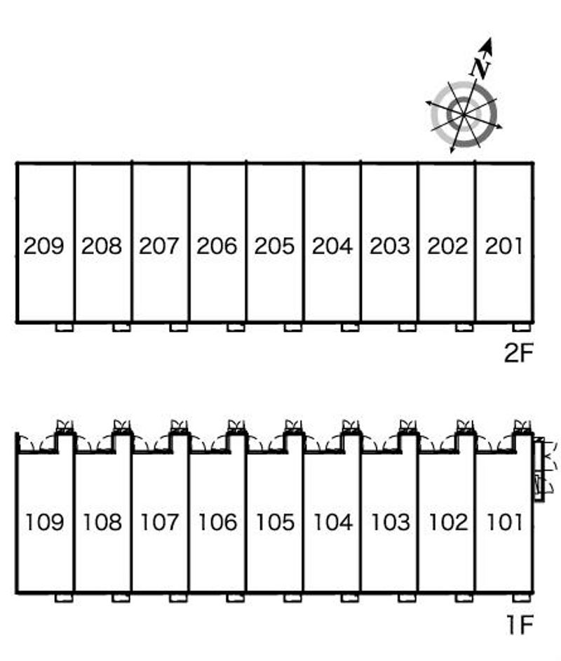 レオパレスリベラベントⅠ 間取配置図