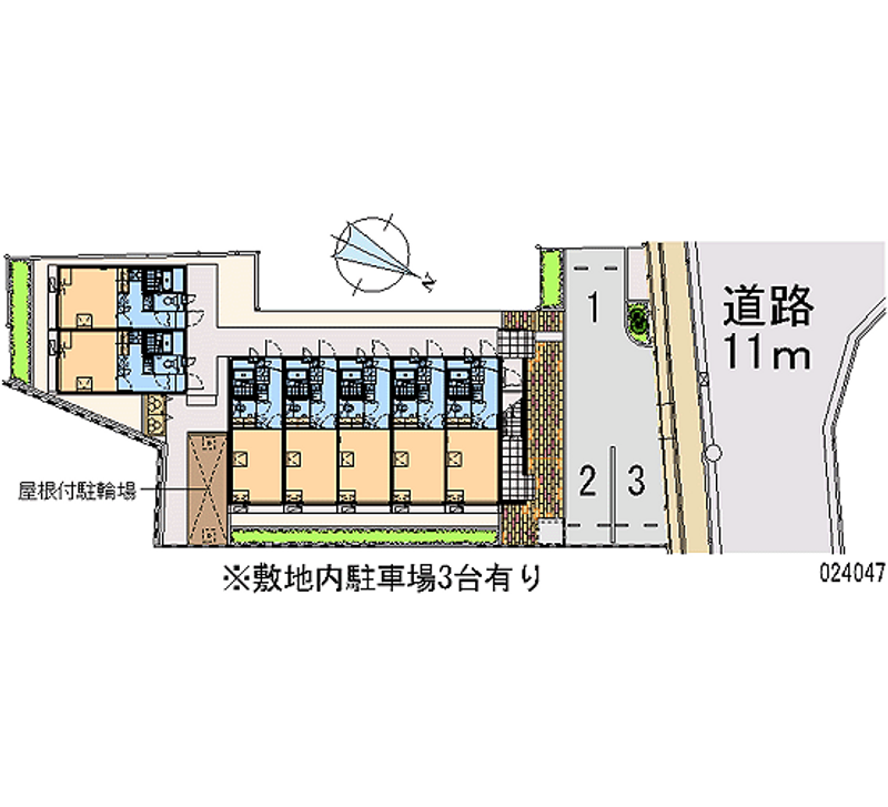 レオパレス西岡本 区画図