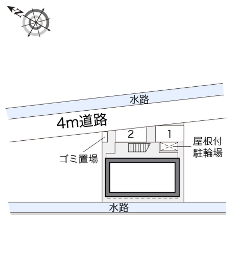 レオパレスミーテ 駐車場