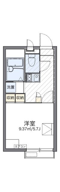 レオパレスエニワン 間取り図