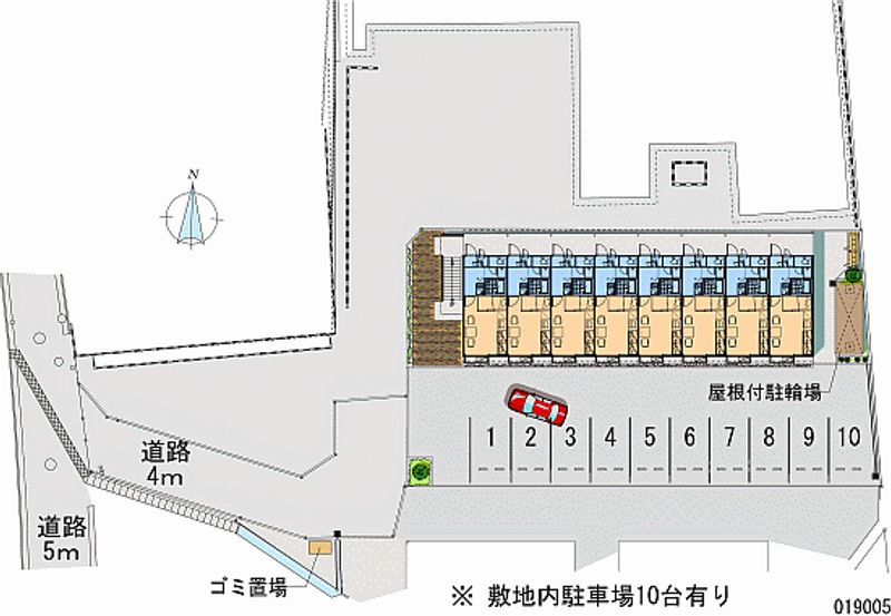 レオパレスアズーリ 月極駐車場