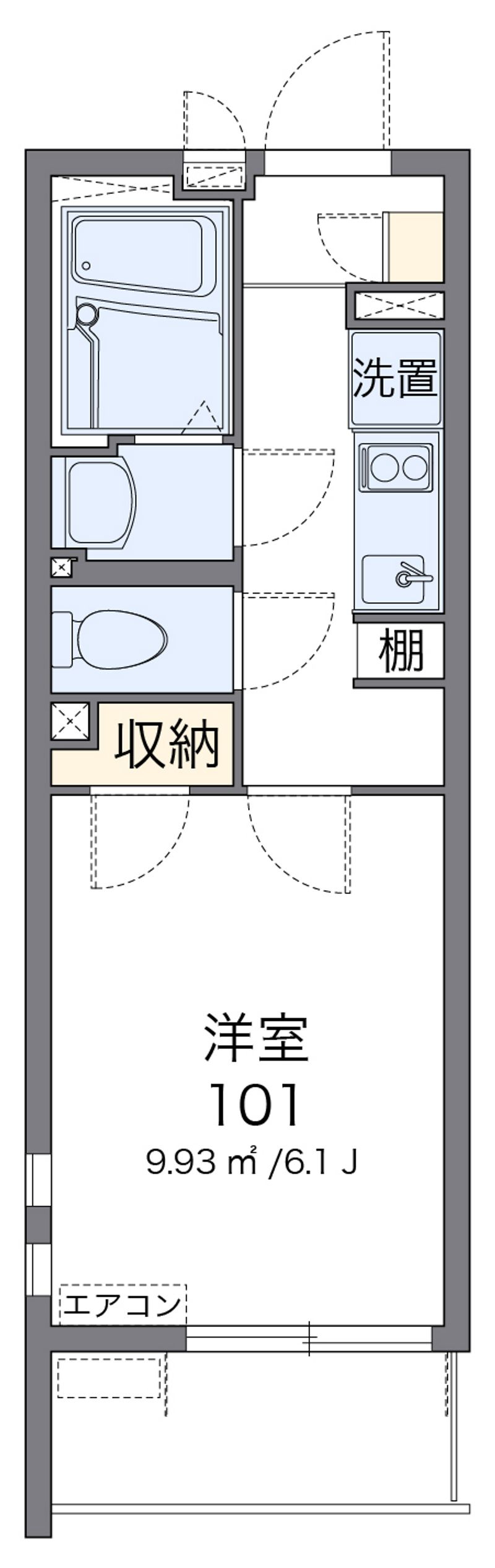 クレイノアドバンス川崎 間取図