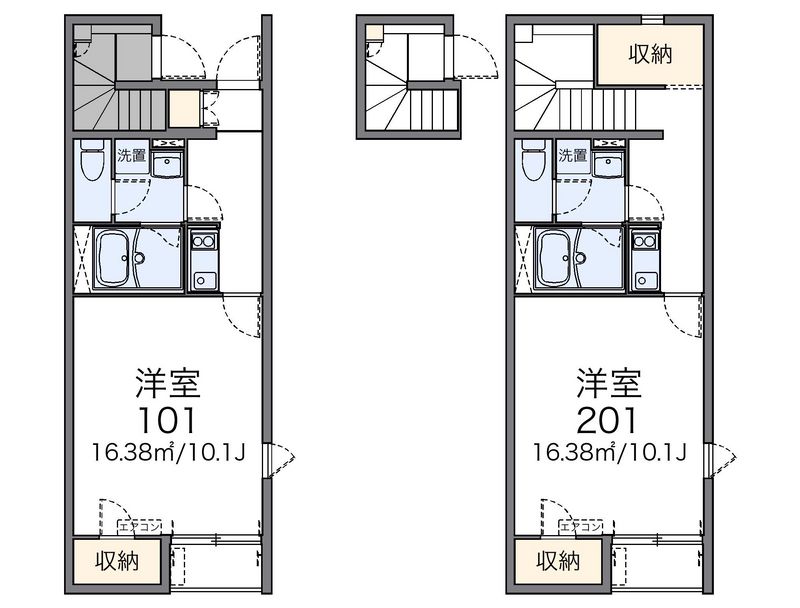 レオネクスト中原Ⅱ 間取図