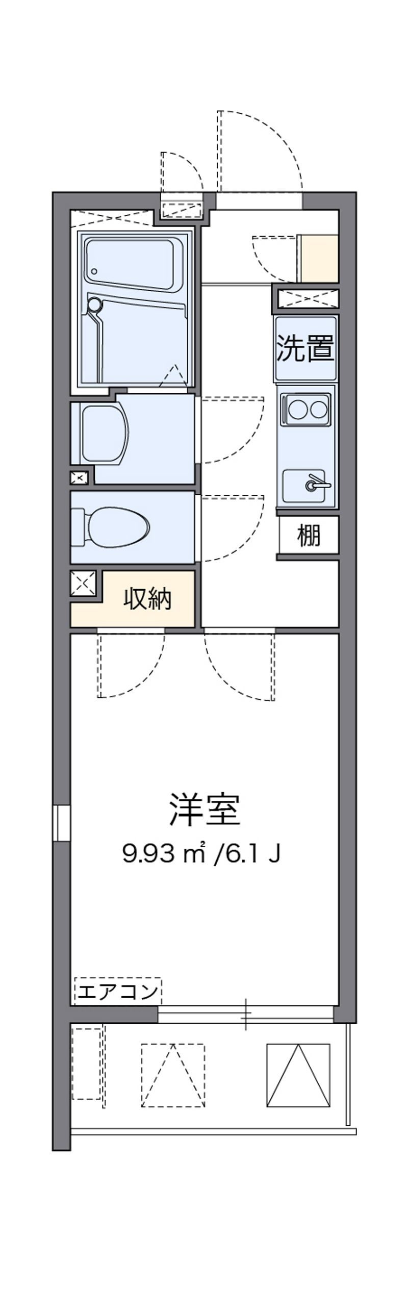 CLEINO Asashiobashi Floor plan