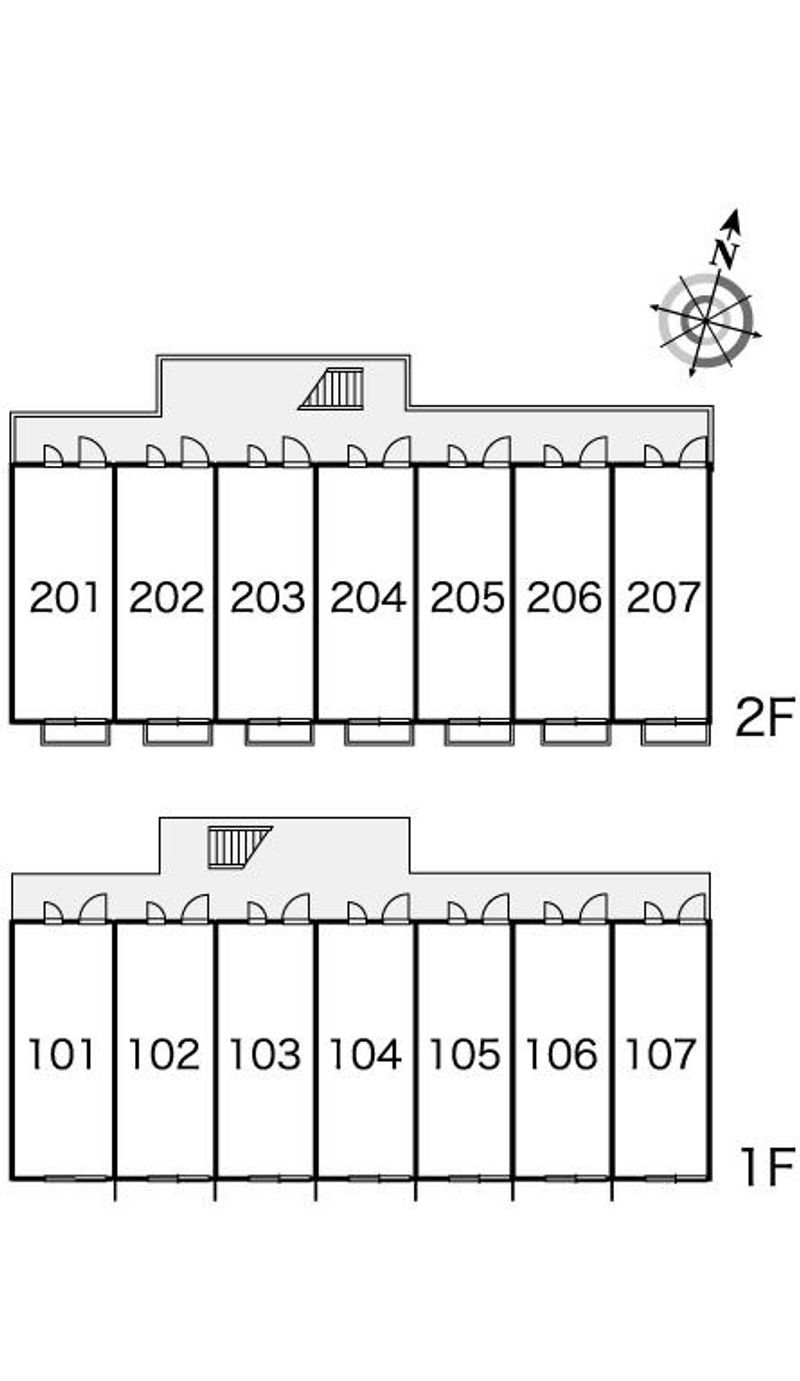 レオパレスアン　ティーム 間取配置図