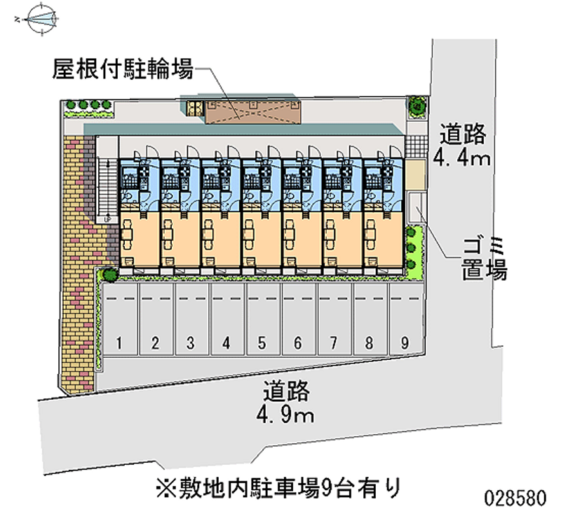 28580 Monthly parking lot