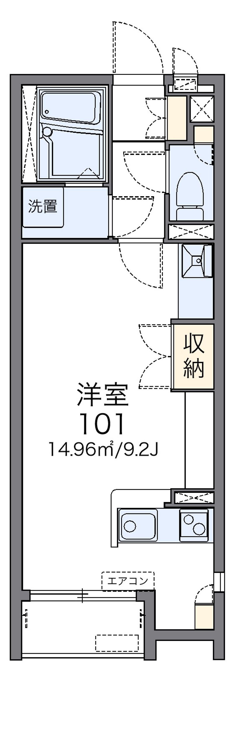 レオネクストウエスト　シャン 間取図