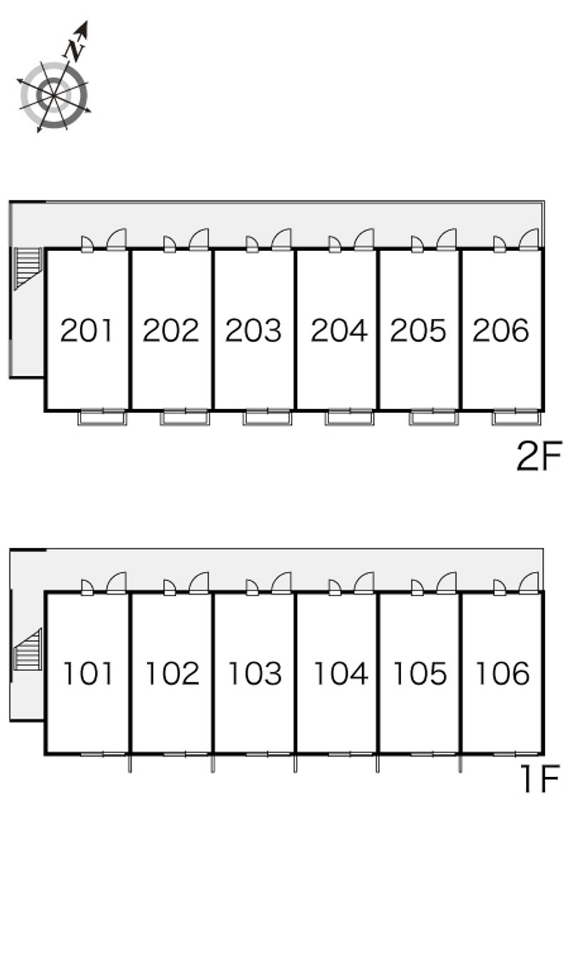 レオパレスシヨン 間取配置図