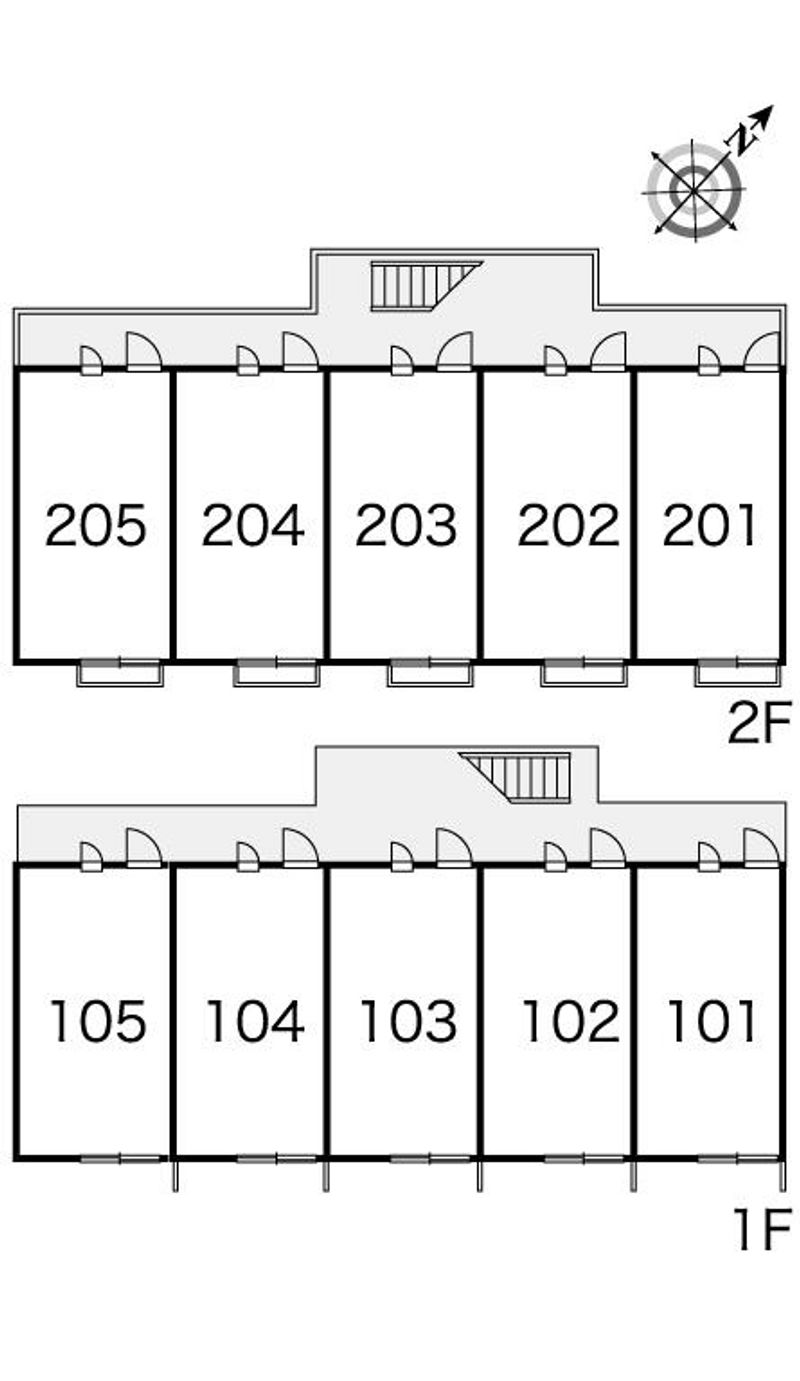 レオパレスリブェール 間取り配置図