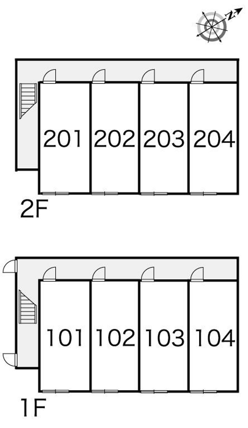 レオパレスブリジャール 間取り配置図