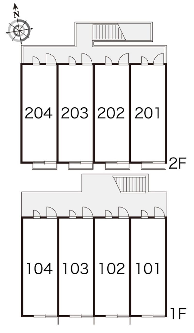 レオパレスｖｉｌｌａ　向日葵 間取配置図