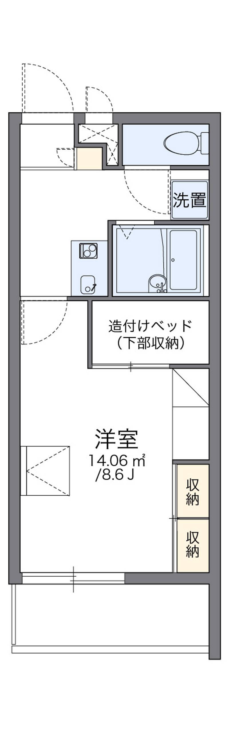 レオパレスアデッソⅡ 間取図