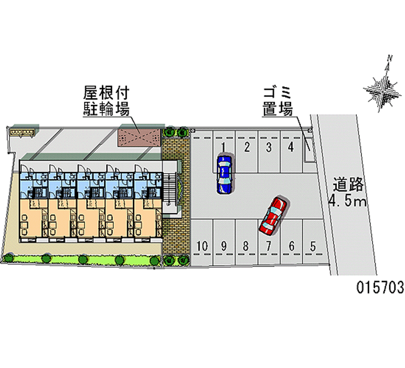 レオパレス牛島 月極駐車場