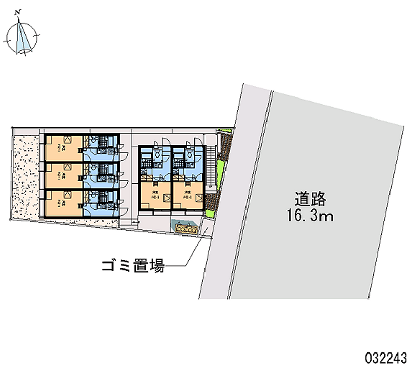 レオパレスグリーンステージ大宮 区画図