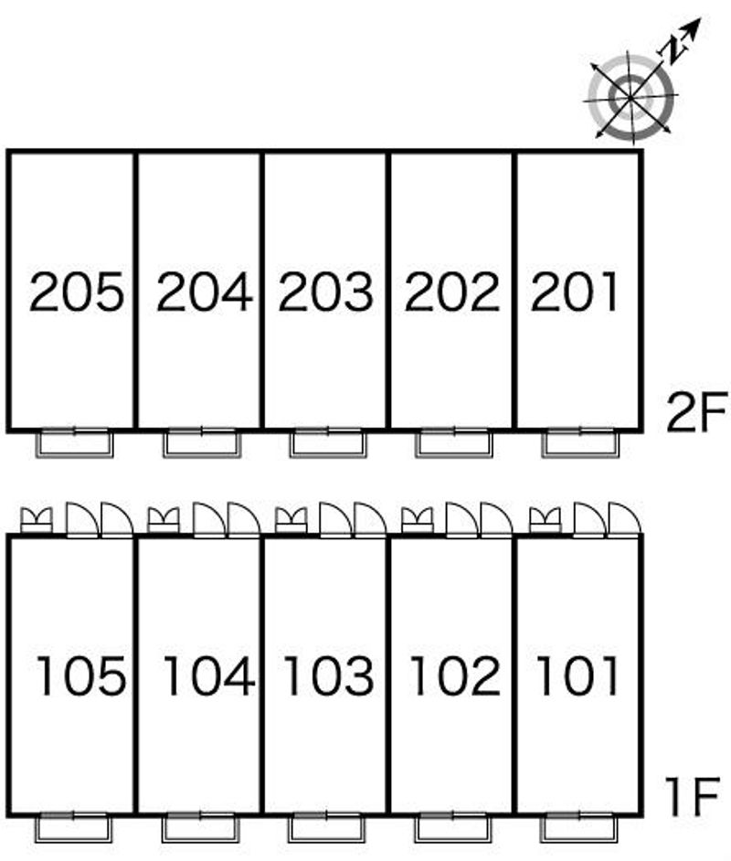レオパレスハッピネス 間取り配置図