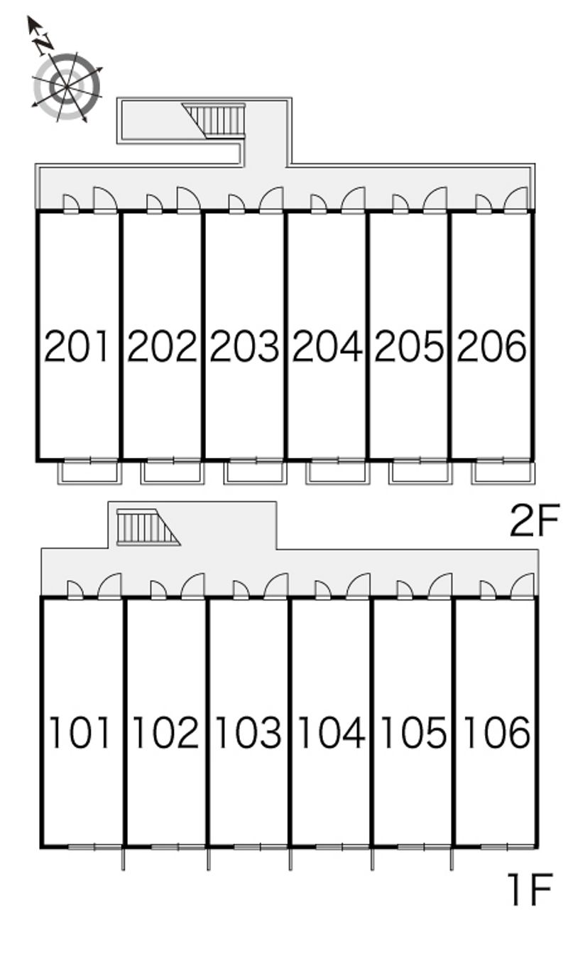 レオパレスイーストＡ 間取り配置図