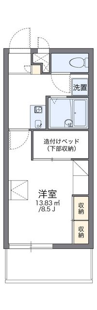 レオパレスサウス小禄 間取り図