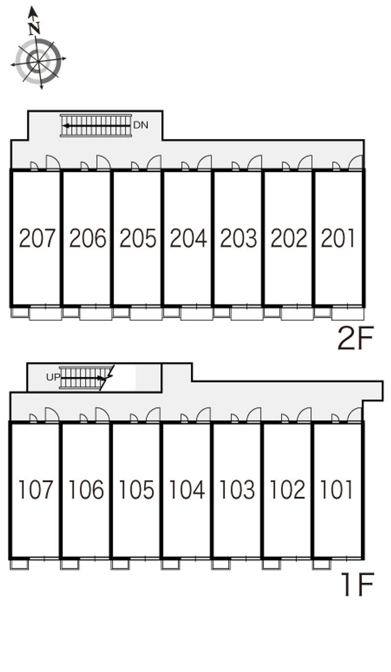 レオパレス鷹合 間取り配置図