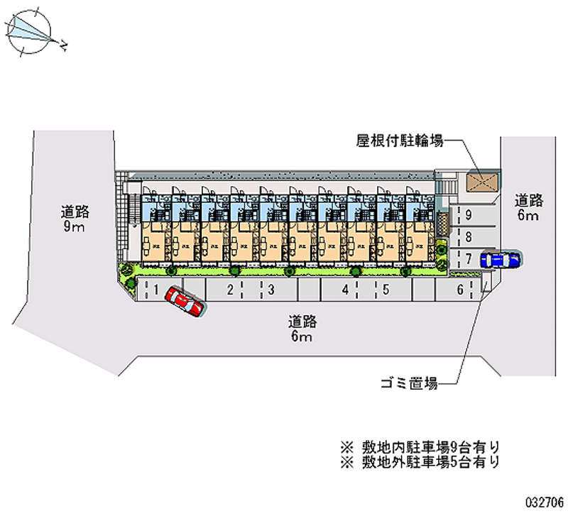 レオパレスエスポ牛川 月極駐車場