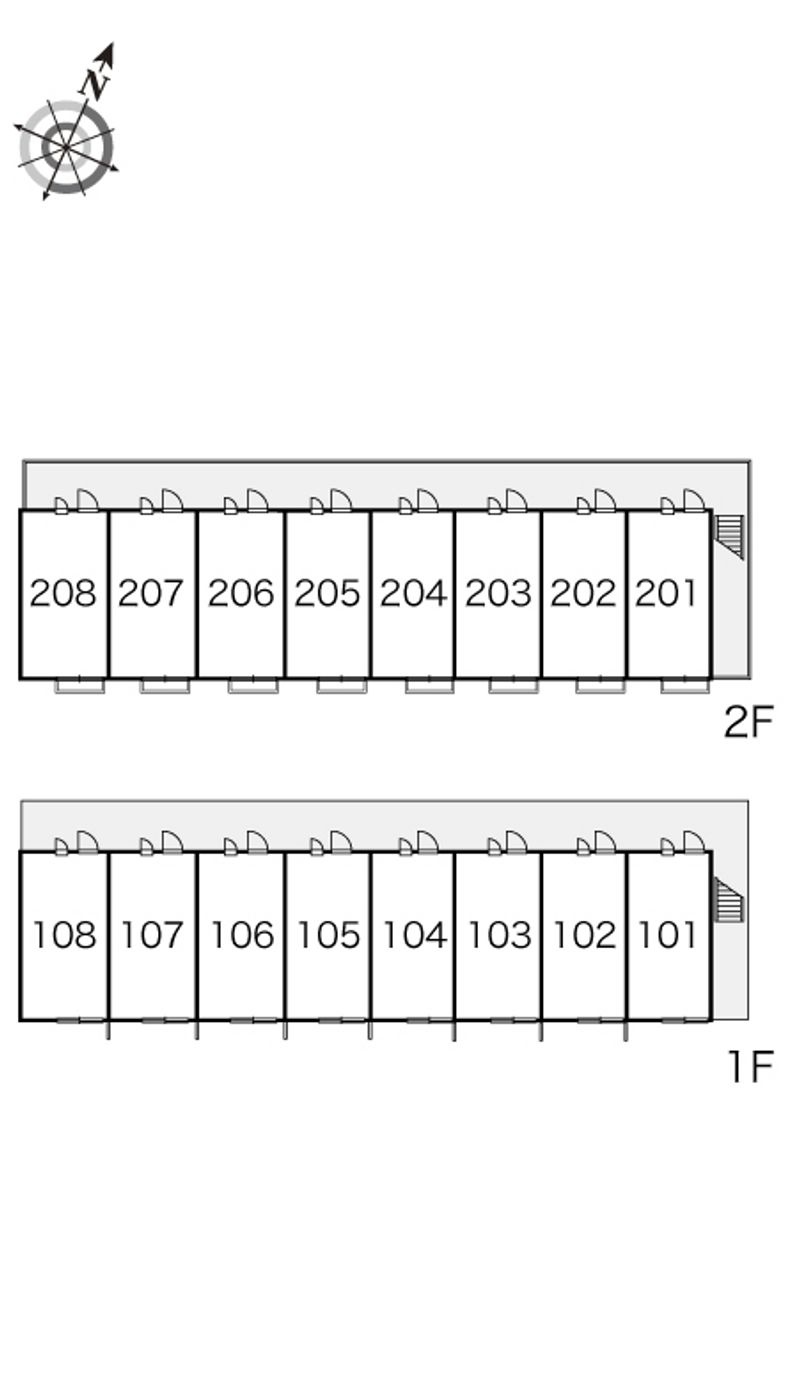 レオパレスシャイン 間取配置図