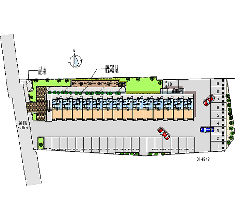 14543 Monthly parking lot