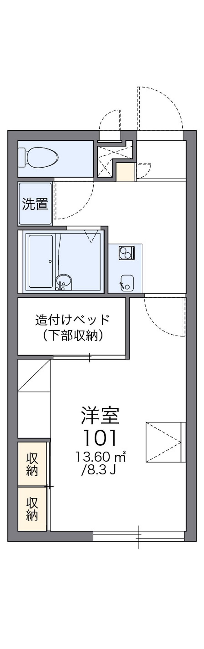 レオパレスシャルム 間取図