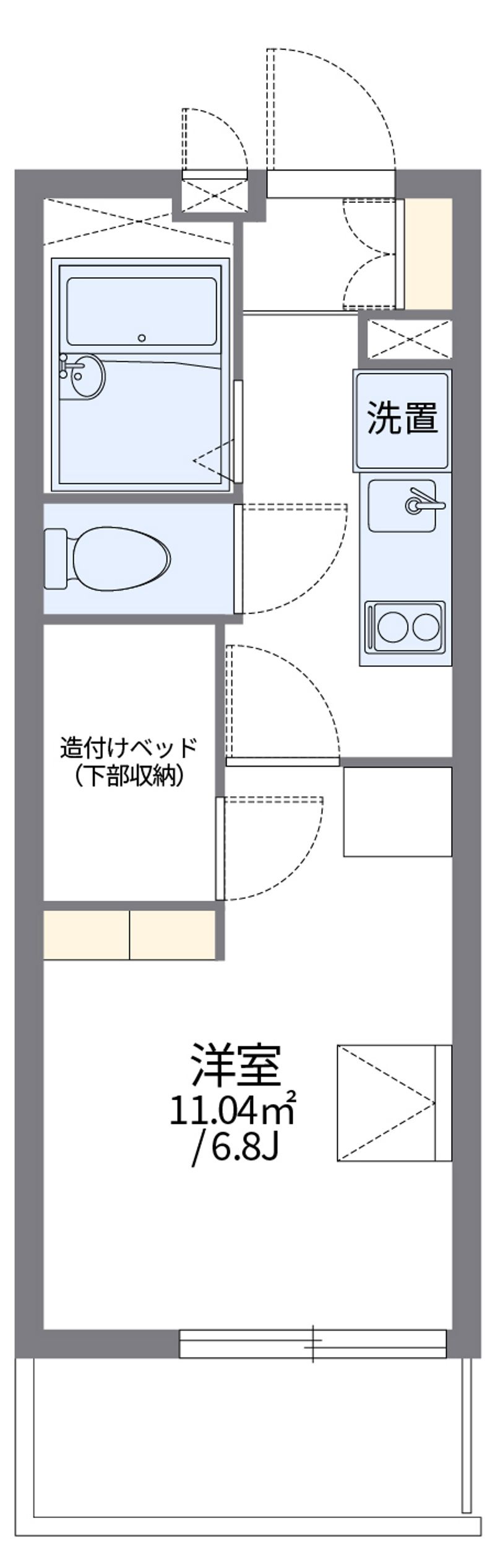 leopalace Kamiyashiro LA 1 Floor plan