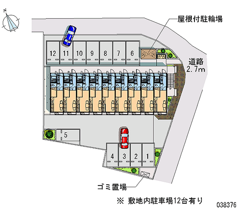 レオパレス凛々 月極駐車場