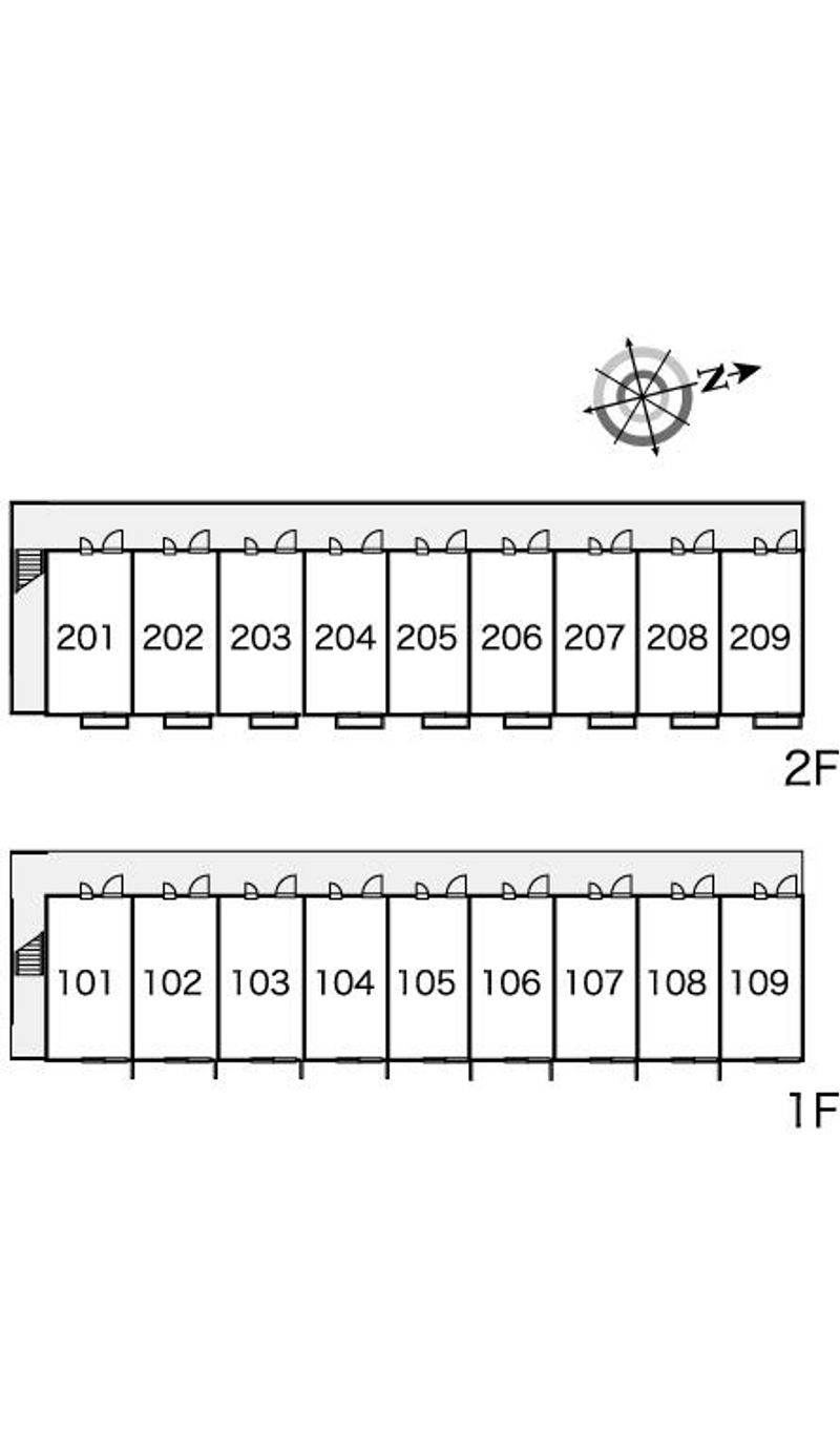 レオパレスカラマス 間取配置図
