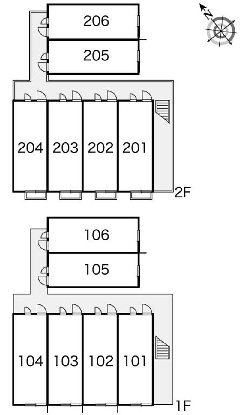 レオパレス北斗 間取り配置図