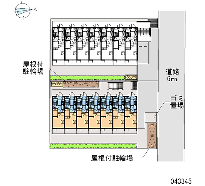 レオパレスおおさか御崎Ⅱ 区画図