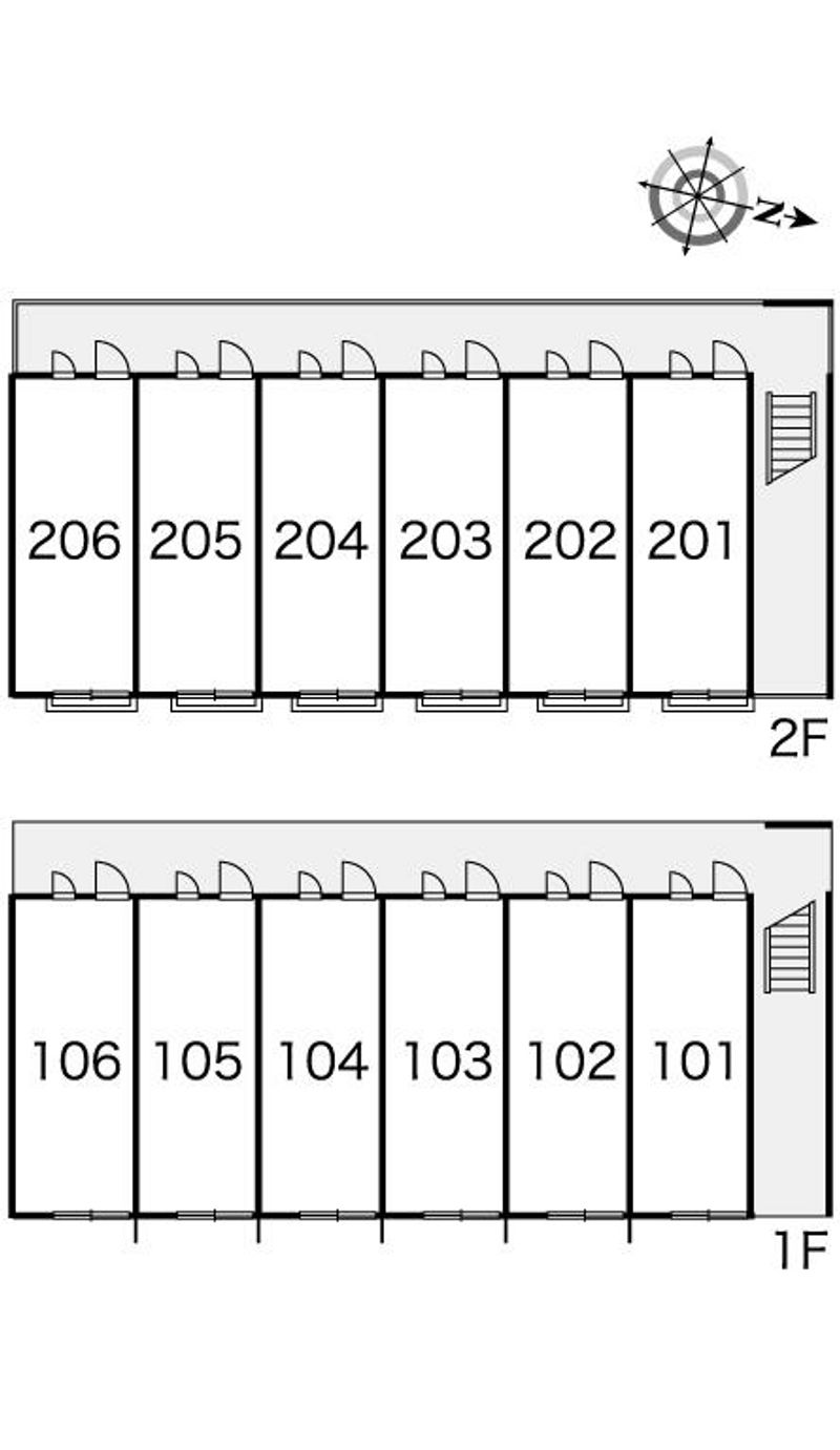 レオパレスノースヒル 間取配置図