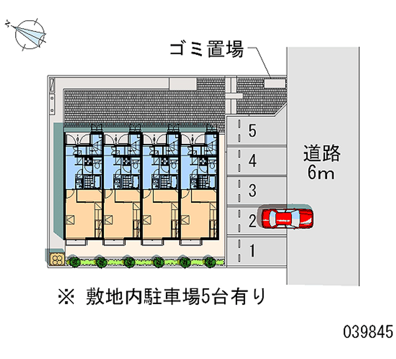 レオパレスプラージュ 月極駐車場