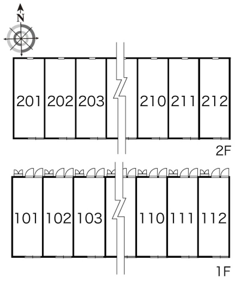 レオパレスＳｐｒｉｎｇ 間取配置図