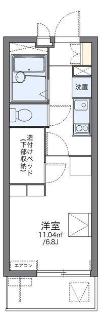 レオパレスヴェラ　コート 間取り図