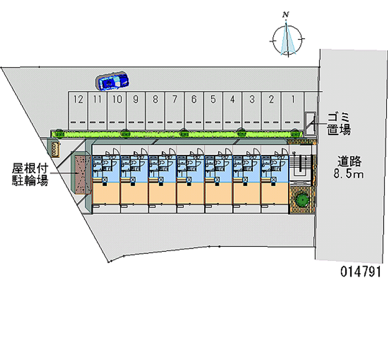 レオパレスドムス筑紫野 月極駐車場