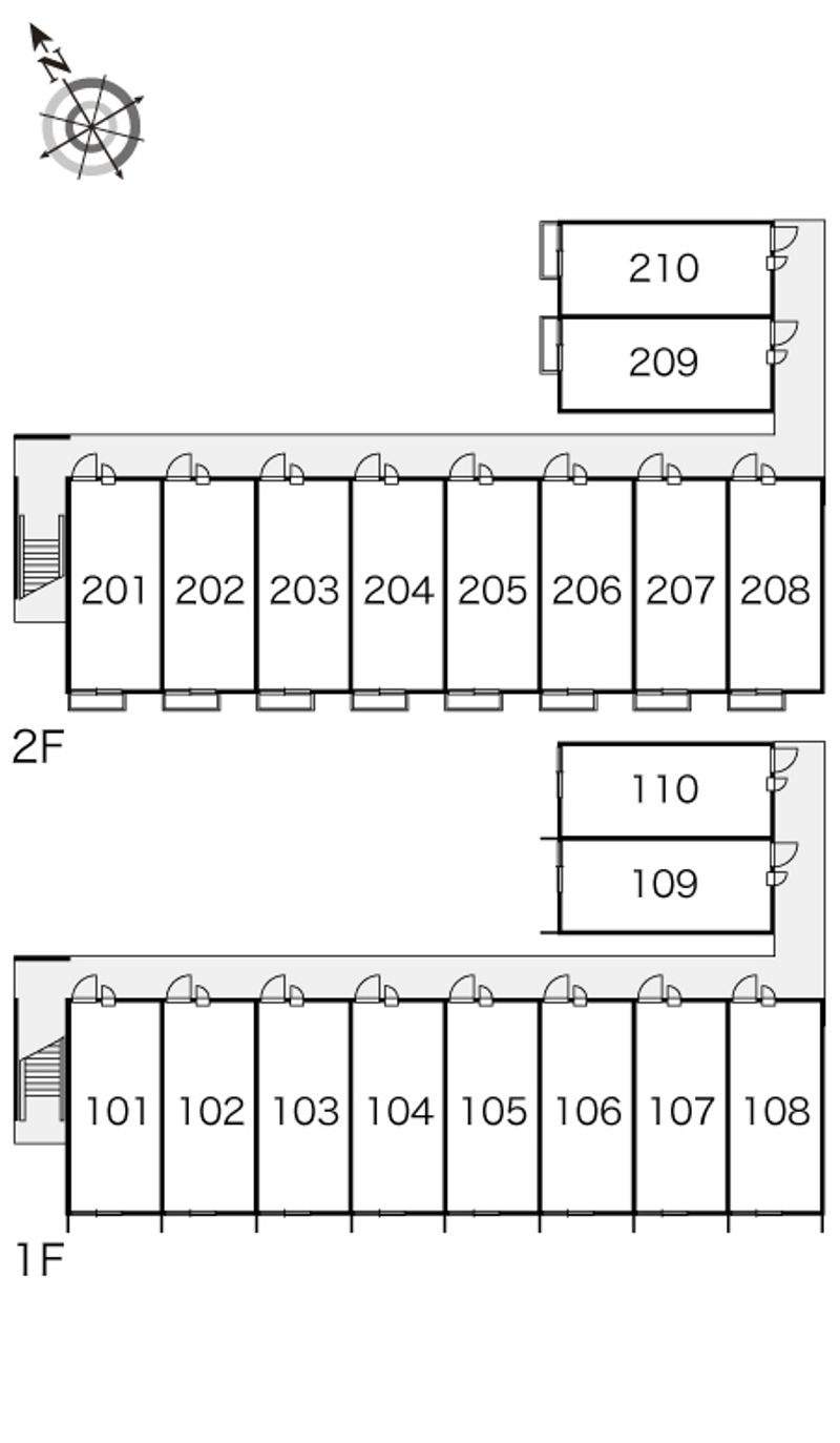 レオパレスコンフォール 間取配置図