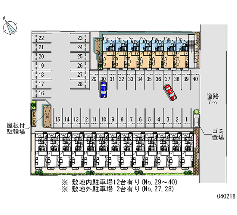 40218 Monthly parking lot