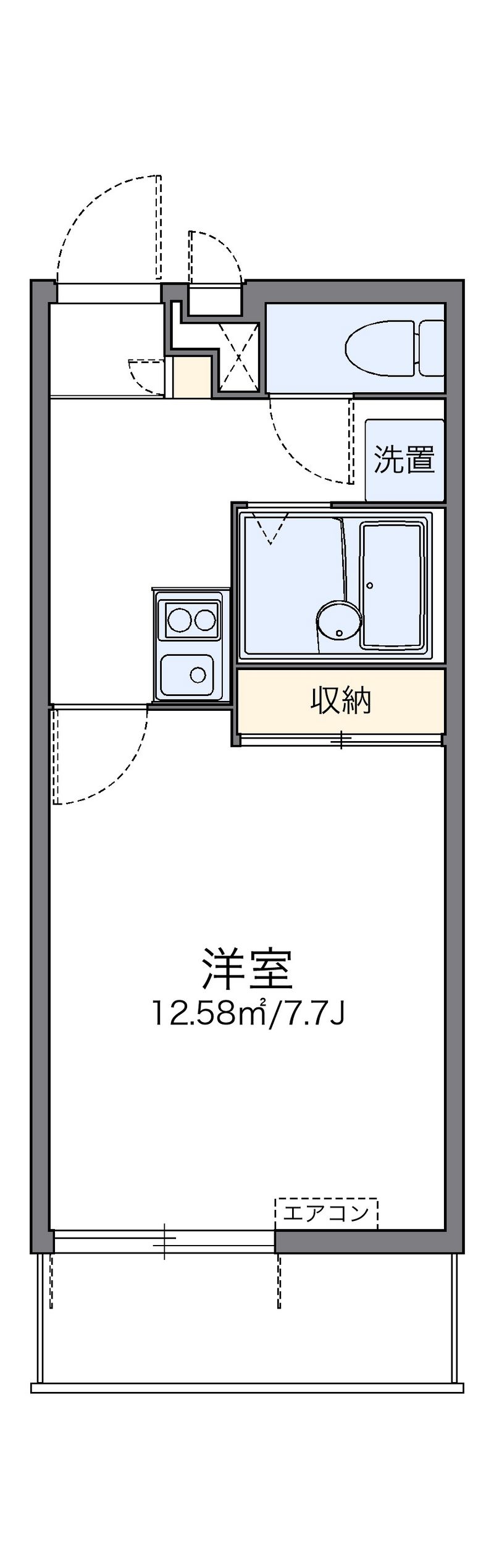 レオパレスハーディン　ドライブ 間取図