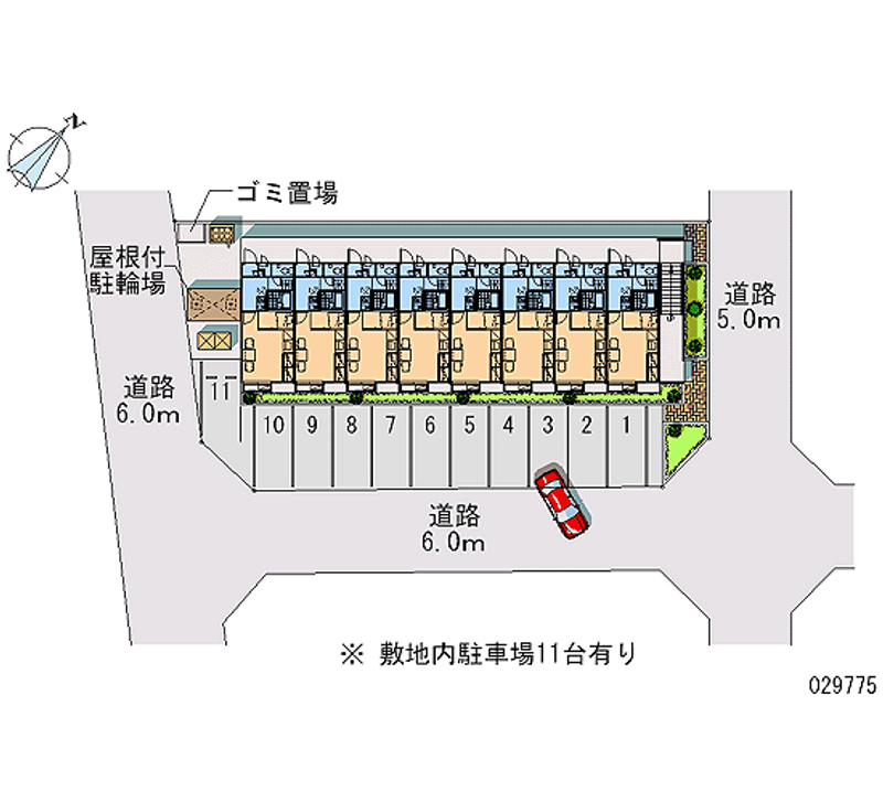 レオパレスあすなろ 月極駐車場