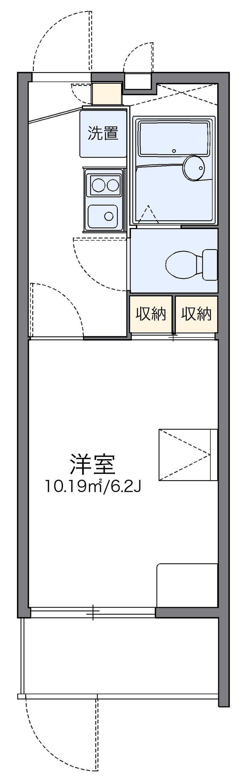レオパレス匠 間取図