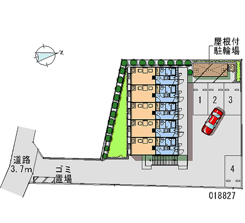 レオパレスサルウェー秦野 月極駐車場