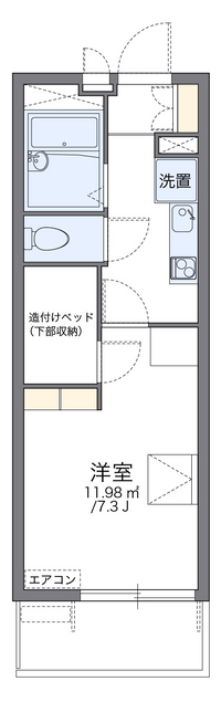 レオパレス笈瀬 間取り図