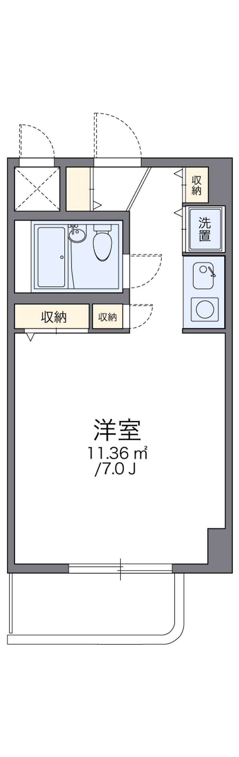 レオパレスエレガンスつくば 間取図