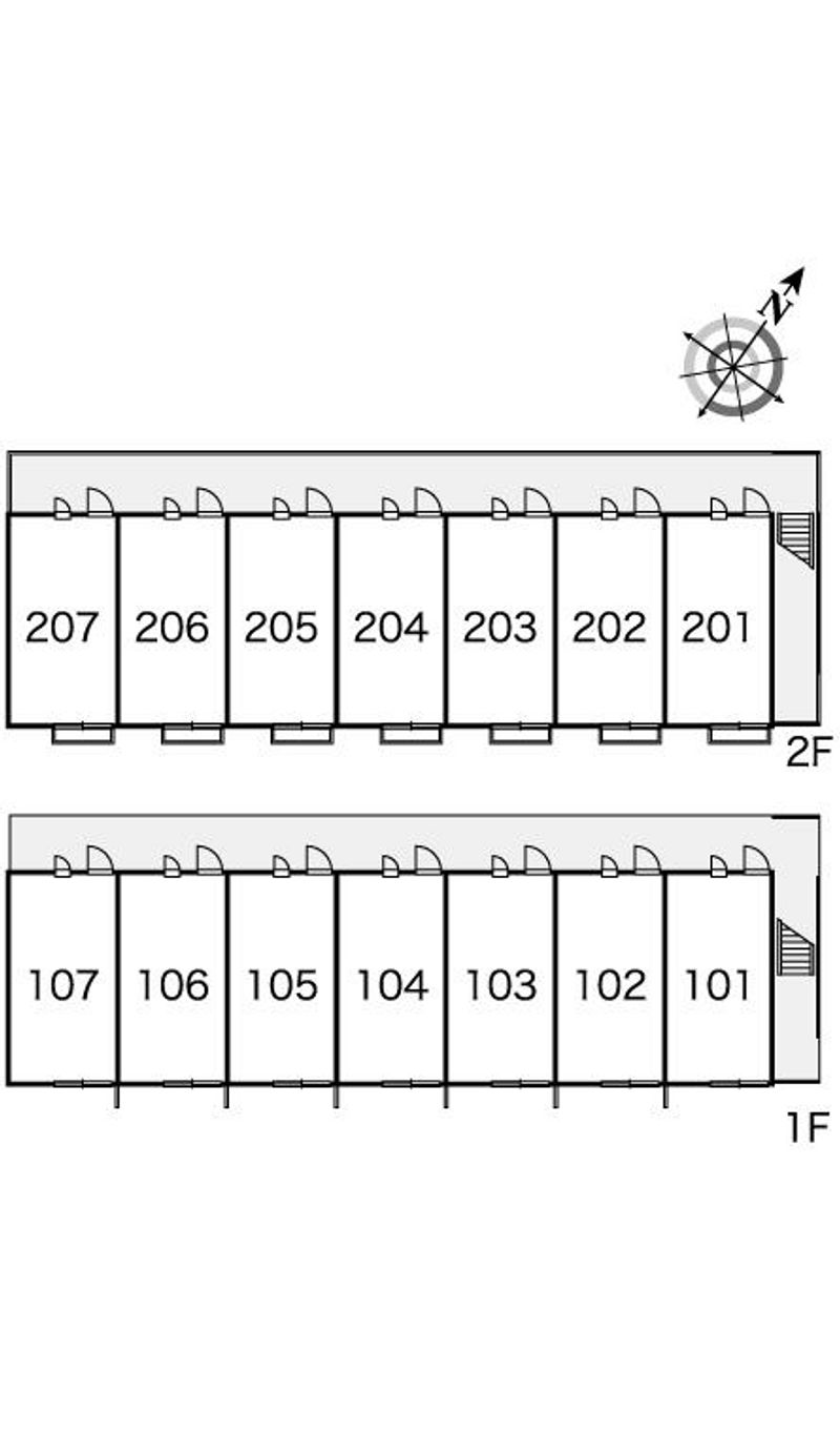 レオパレスディアコート 間取り配置図