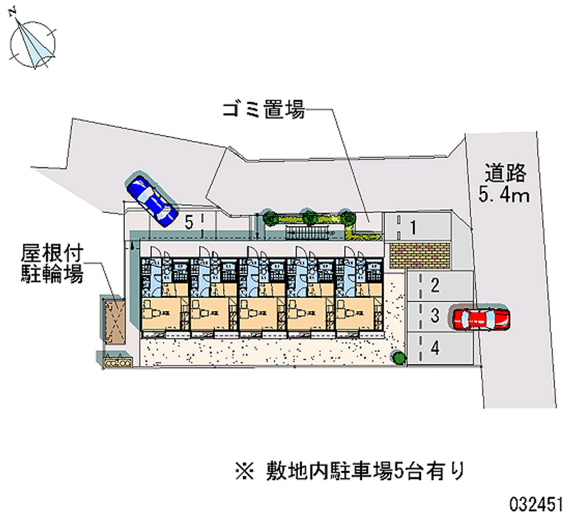 レオパレスハピネス 区画図